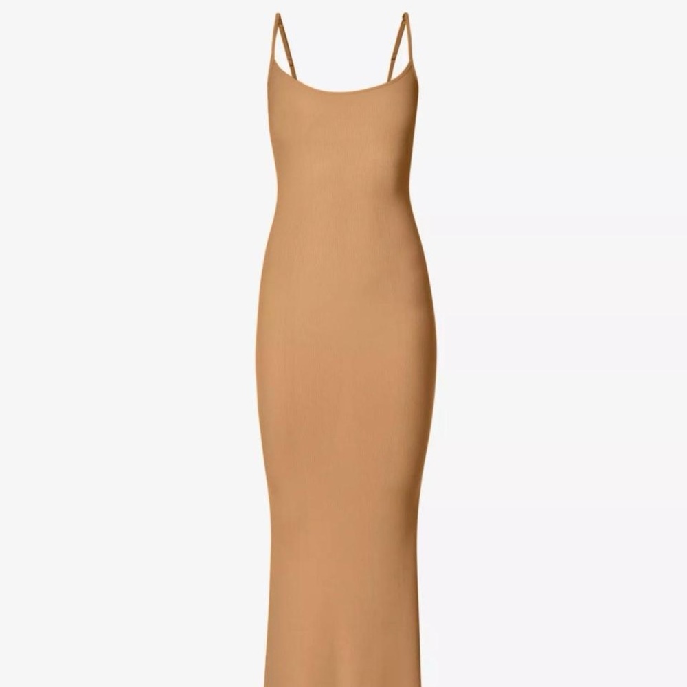 Skims Tan Maxi Dress